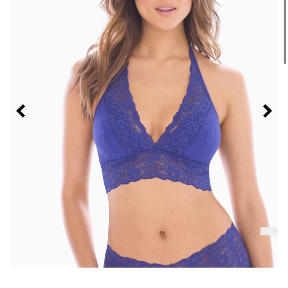 NWT Soma Bralette Lace Halter Unlined Wireless XL Extra Large Brook Green #0383 - Picture 12 of 13